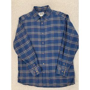 Mountain Khakis Cotton Long Sleeve‎ Button Down Shirt (Men's Large) Blue